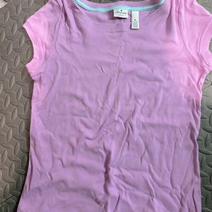 Basic Cap Sleeve Tee Purple